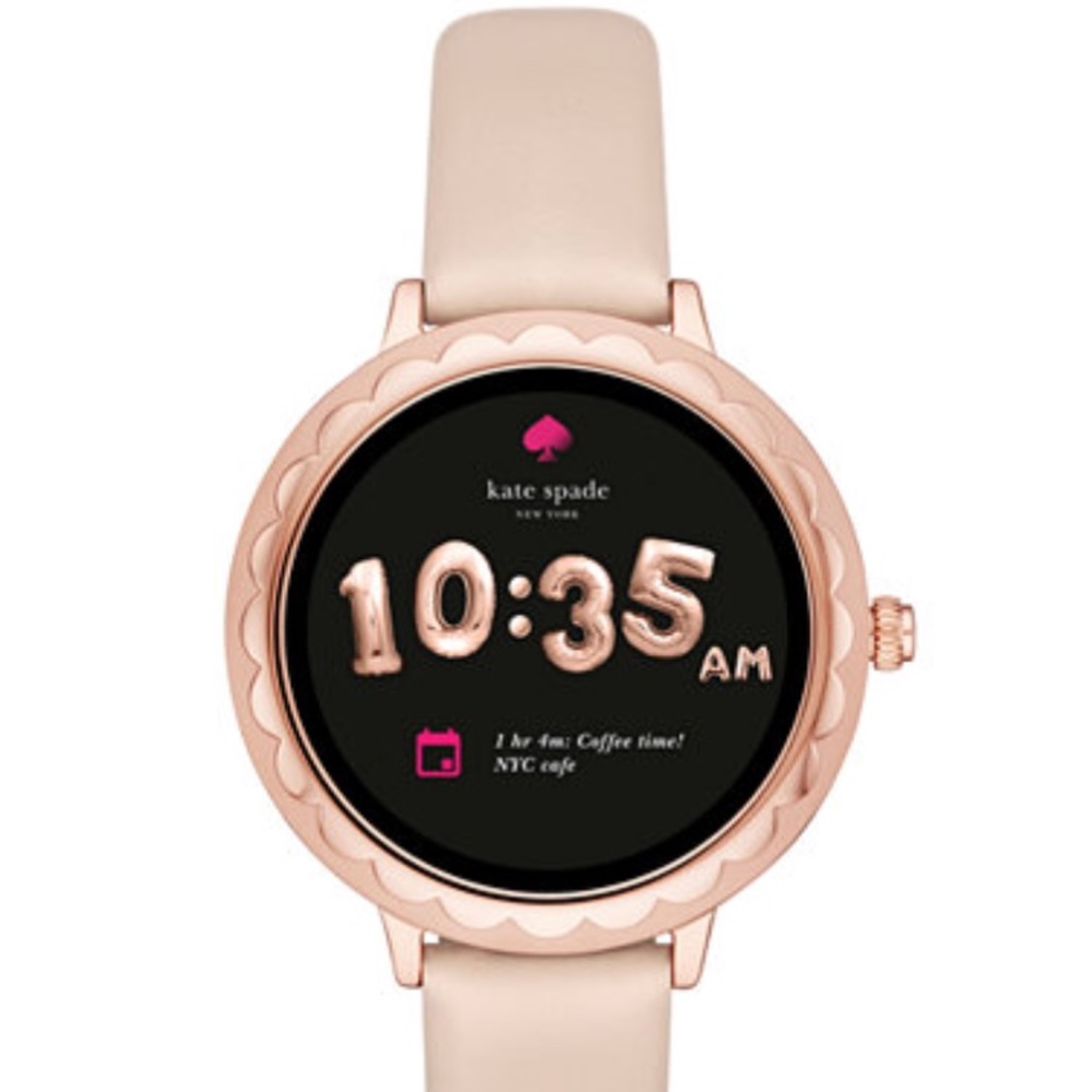 Kate Spade scallop smart watch rose gold